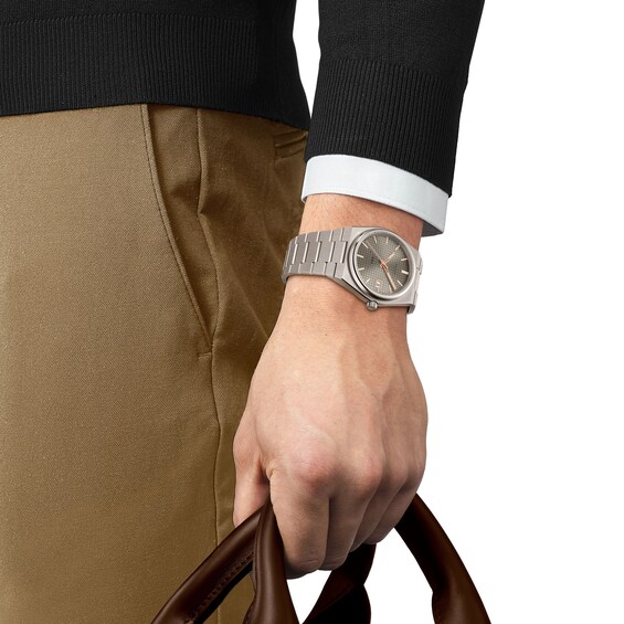 Tissot PRX Powermatic 80 Titanium Watch with Anthracite Dial (Model: T1378074406100)