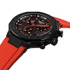 Thumbnail Image 6 of Men's Tissot T-Race Chronograph Black PVD Stainless Steel Watch with Red Silicone Strap (Model: T1414173706101)