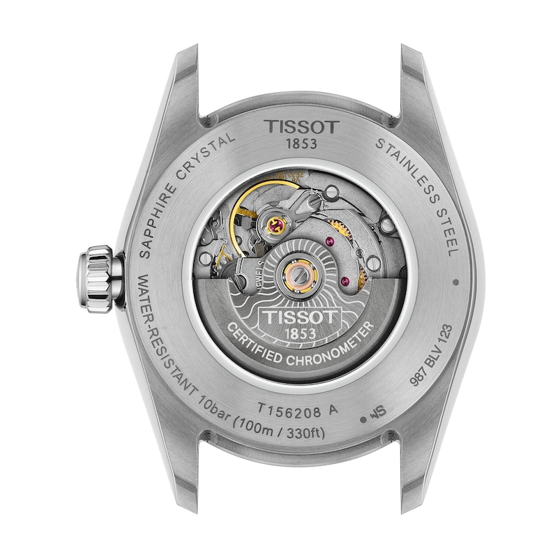 Main Image 2 of Ladies' Tissot Ballade Automatic Stainless Steel Watch with Ice Blue Dial (Model: T1562081135300)