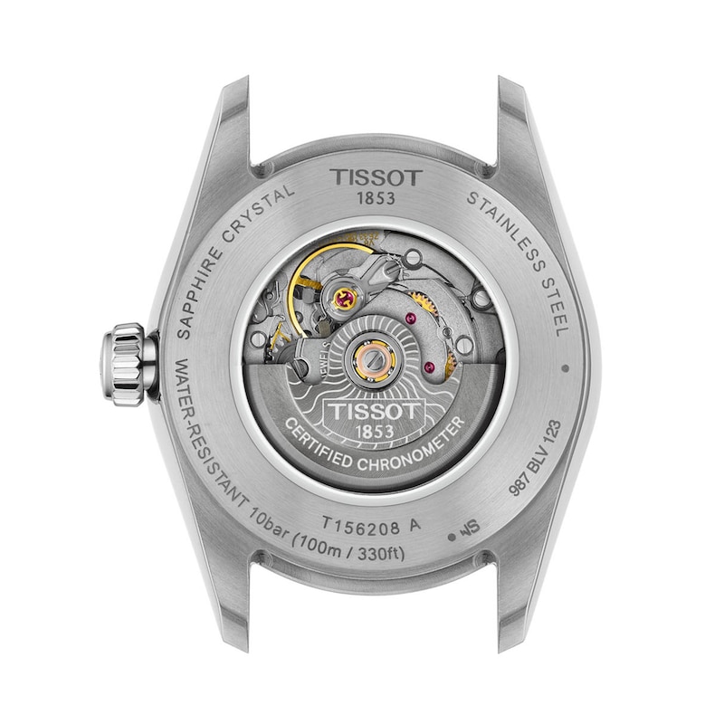 Main Image 2 of Ladies' Tissot Ballade Automatic Rose-Tone PVD and Stainless Steel Watch with Silver-Tone Dial (Model: T1562082203300)