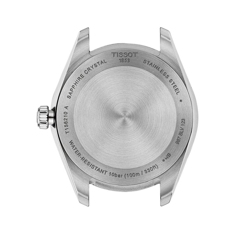 Main Image 2 of Ladies' Tissot Ballade Rose-Tone PVD and Stainless Steel Watch with Navy Blue Dial (Model: T1562102204100)