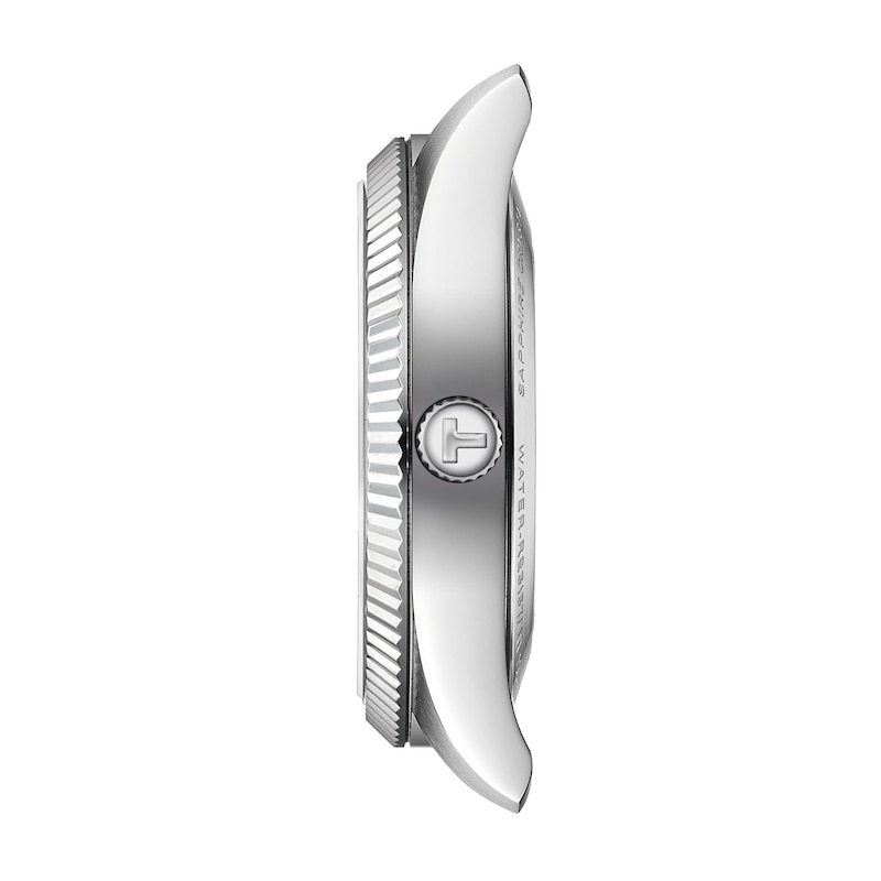 Main Image 3 of Men's Tissot Ballade Automatic Stainless Steel Watch with Green Dial (Model: T1564081109300)