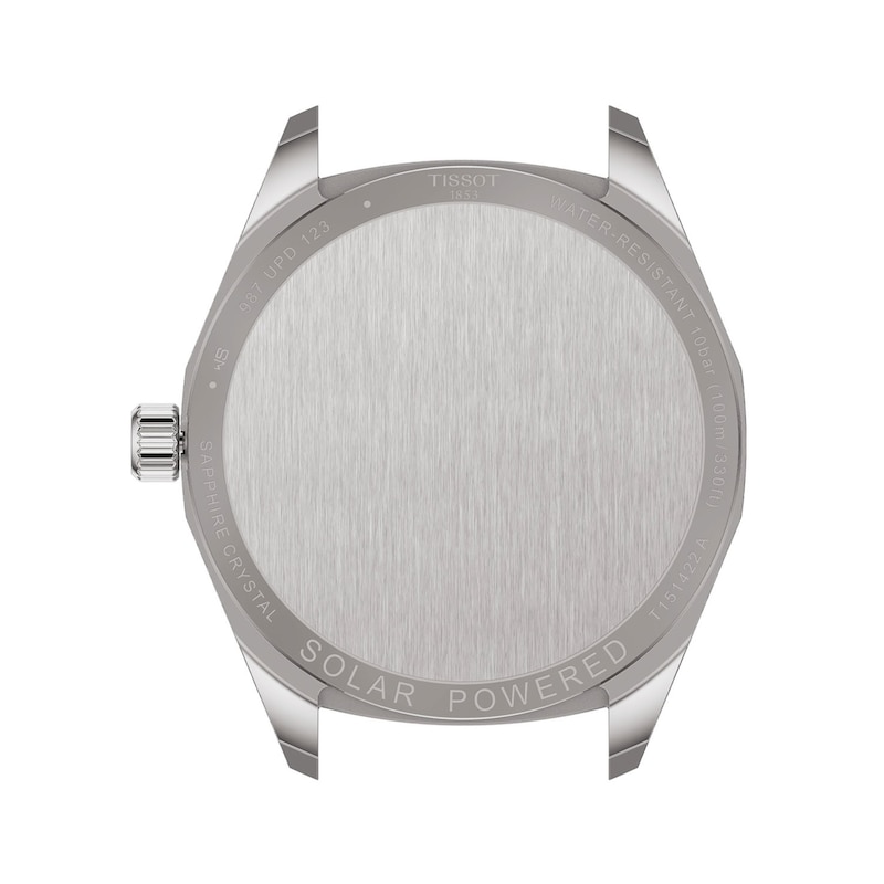 Main Image 2 of Men's Tissot PRC 100 Solar Gold-Tone PVD and Stainless Steel Watch with Silver-Tone Dial (Model: T1514222203100)