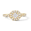 Thumbnail Image 1 of 1 CT. T.W. Certified Lab-Grown Diamond Frame Ring in 14K Gold (F/VS2)