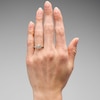 Thumbnail Image 2 of 1 CT. T.W. Certified Lab-Grown Diamond Frame Ring in 14K Gold (F/VS2)