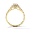 Thumbnail Image 3 of 1 CT. T.W. Certified Lab-Grown Diamond Frame Ring in 14K Gold (F/VS2)