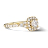 Thumbnail Image 4 of 1 CT. T.W. Certified Lab-Grown Diamond Frame Ring in 14K Gold (F/VS2)