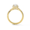 Thumbnail Image 3 of 3/4 CT. T.W. Pear-Shaped Certified Lab-Grown Diamond Frame Engagement Ring in 14K Gold (F/VS2)