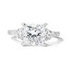 Thumbnail Image 1 of 3-3/4 CT. T.W. Princess-Cut Certified Lab-Grown Diamond Three-Stone Ring in 14K White Gold (F/VS2)