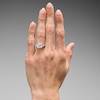 Thumbnail Image 2 of 3-3/4 CT. T.W. Princess-Cut Certified Lab-Grown Diamond Three-Stone Ring in 14K White Gold (F/VS2)