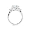 Thumbnail Image 3 of 3-3/4 CT. T.W. Princess-Cut Certified Lab-Grown Diamond Three-Stone Ring in 14K White Gold (F/VS2)