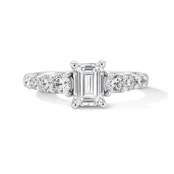 1-3/4 CT. T.w. Emerald-Cut Certified Lab-Grown Diamond Engagement Ring 14K Gold (F/Vs2)