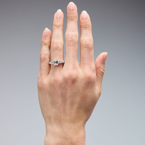 1-3/4 CT. T.w. Emerald-Cut Certified Lab-Grown Diamond Engagement Ring 14K Gold (F/Vs2)