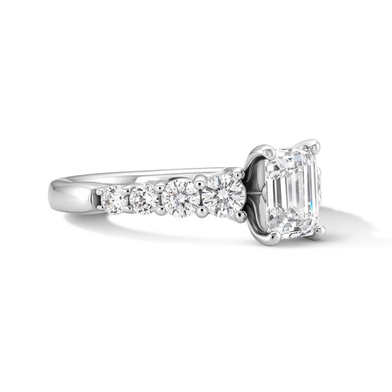 1-3/4 CT. T.w. Emerald-Cut Certified Lab-Grown Diamond Engagement Ring 14K Gold (F/Vs2)