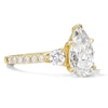 Thumbnail Image 4 of 3-3/4 CT. T.W. Certified Pear-Shaped Lab-Grown Diamond Three-Stone Engagement Ring in 14K Gold (F/VS2)