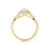 Thumbnail Image 3 of 1 CT. T.W. Pear-Shaped Certified Lab-Grown Diamond Frame Engagement Ring in 14K Gold (F/VS2)