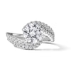Thumbnail Image 1 of 2-5/8 CT. T.W. Certified Lab-Grown Diamond Bypass Bridal Set in 14K White Gold (F/VS2)