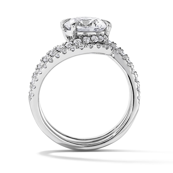 2-5/8 CT. T.w. Certified Lab-Grown Diamond Bypass Bridal Set in 14K White Gold (F/Vs2)