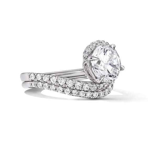 2-5/8 CT. T.w. Certified Lab-Grown Diamond Bypass Bridal Set in 14K White Gold (F/Vs2)