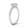 Thumbnail Image 5 of 3/4 CT. T.W. Emerald-Cut Certified Lab-Grown Diamond Frame Engagement Ring in 14K White Gold (F/VS2)