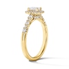 Thumbnail Image 5 of 3/4 CT. T.W. Emerald-Cut Certified Lab-Grown Diamond Frame Engagement Ring in 14K Gold (F/VS2)