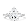 Thumbnail Image 1 of 3-3/4 CT. T.W. Certified Pear-Shaped Lab-Grown Diamond Three-Stone Engagement Ring in 14K White Gold (F/VS2)