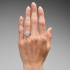 Thumbnail Image 2 of 3-3/4 CT. T.W. Certified Pear-Shaped Lab-Grown Diamond Three-Stone Engagement Ring in 14K White Gold (F/VS2)