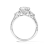 Thumbnail Image 3 of 3-3/4 CT. T.W. Certified Pear-Shaped Lab-Grown Diamond Three-Stone Engagement Ring in 14K White Gold (F/VS2)