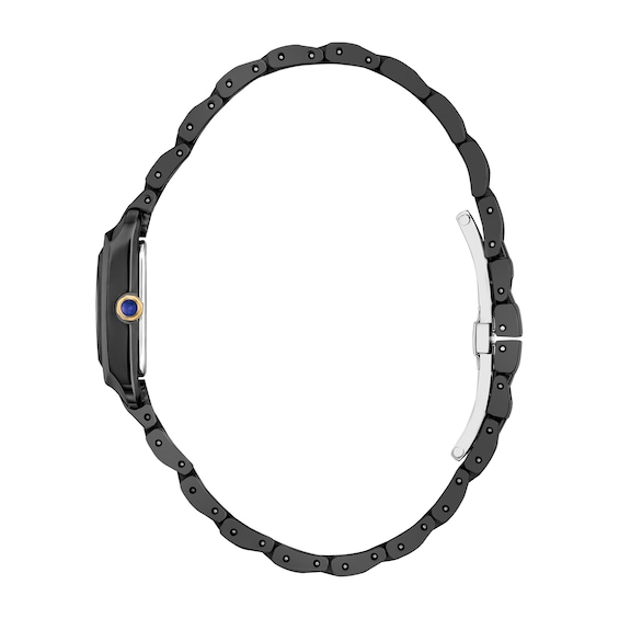 Ladies' Citizen L Bianca Diamond Accent Black IP Stainless Steel Watch with Black Dial (Model: Ew5636-55E)