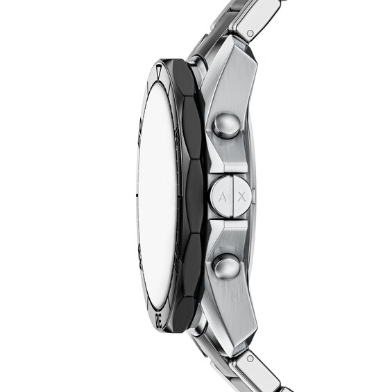 Men's Armani Exchange Chronograph Black IP and Stainless Steel Watch with Black Dial (Model: Ax1973)