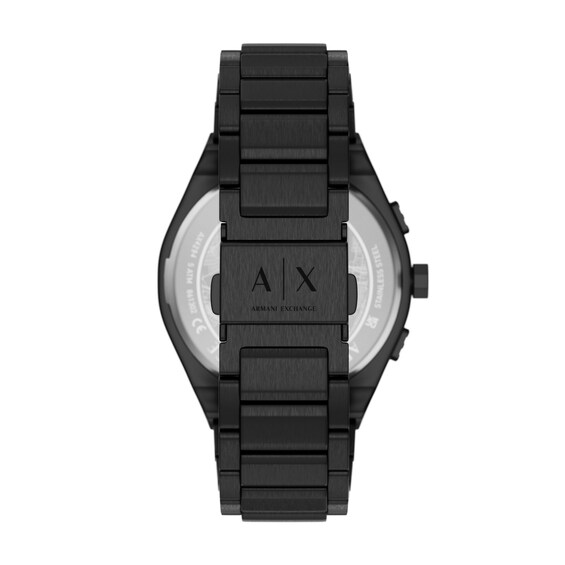 Men's Armani Exchange Sync Chronograph Black IP Stainless Steel Watch with Black Dial (Model: Ax4294)