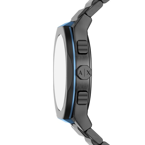 Men's Armani Exchange Sync Chronograph Gray IP Stainless Steel Watch with Black Dial (Model: Ax4295)