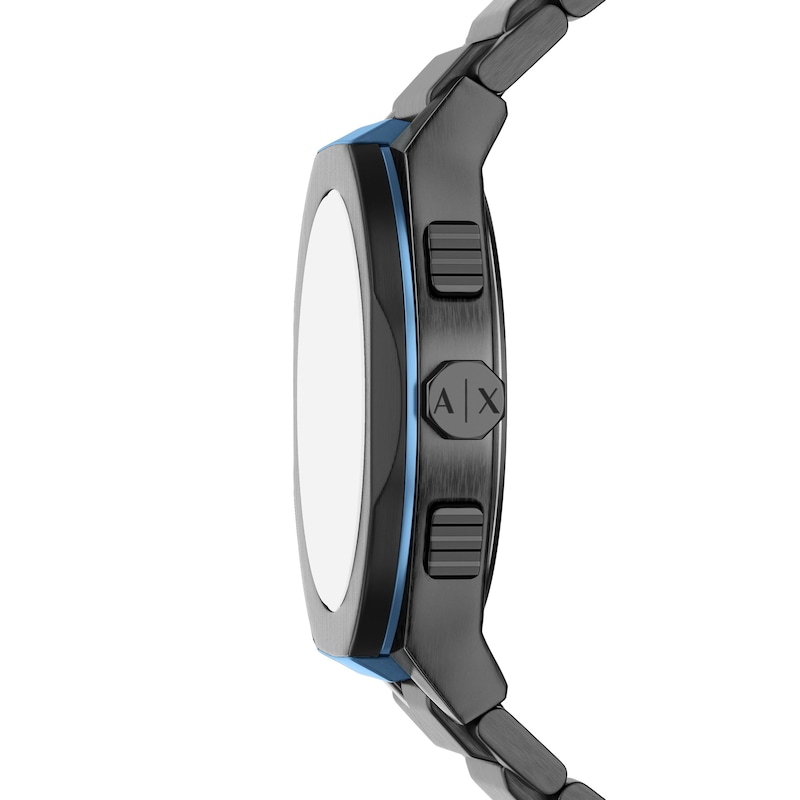 Main Image 3 of Men's Armani Exchange Sync Chronograph Gray IP Stainless Steel Watch with Black Dial (Model: AX4295)