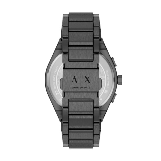 Men's Armani Exchange Sync Chronograph Gray IP Stainless Steel Watch with Black Dial (Model: Ax4295)