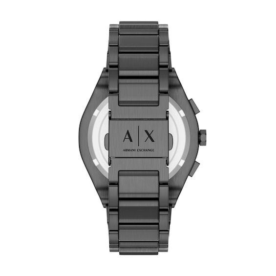 Men's Armani Exchange Sync Chronograph Gray IP Stainless Steel Watch with Gray Dial (Model: Ax4296)