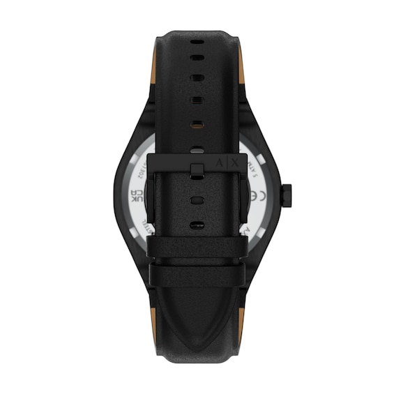 Men's Armani Exchange Sync Automatic Chrono Black IP Stainless Steel Watch with Silver-Tone Dial (Model: Ax4297)