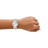 Thumbnail Image 2 of Ladies' Armani Exchange Audora Stainless Steel Watch with Silver-Tone Dial (Model: AX4405)