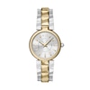 Thumbnail Image 1 of Ladies' Armani Exchange Audora Gold-Tone IP and Stainless Steel Watch with Silver-Tone Dial (Model: AX4406)
