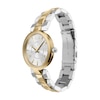 Thumbnail Image 4 of Ladies' Armani Exchange Audora Gold-Tone IP and Stainless Steel Watch with Silver-Tone Dial (Model: AX4406)
