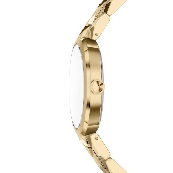 Ladies' Armani Exchange Audora Gold-Tone IP Stainless Steel Watch with Gold-Tone Dial (Model: Ax4407)