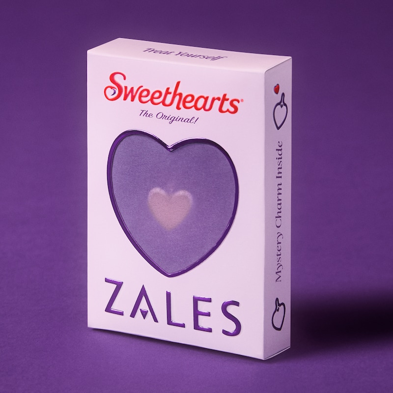 Main Image 1 of Zales X Sweethearts® 1/10 CT. T.W. Lab-Grown Diamond Heart Charm in 10K Gold