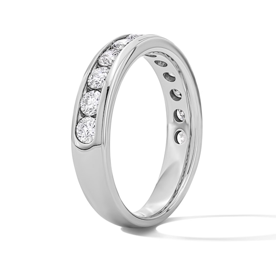 1 CT. T.w. Lab-Grown Diamond Channel Anniversary Band in 14K White Gold (F/Vs2)