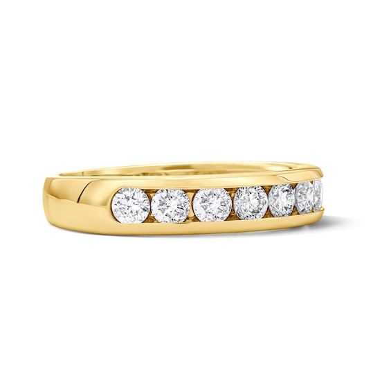1 CT. T.w. Lab-Grown Diamond Channel-Set Anniversary Band in 14K Yellow Gold (F/Vs2)