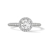 Thumbnail Image 1 of Grand Firework 1-1/2 CT. T.W. Round-Cut Certified Lab-Grown Diamond Frame Engagement Ring in 14K White Gold (F/VS2)