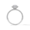 Thumbnail Image 3 of Grand Firework 1-1/2 CT. T.W. Round-Cut Certified Lab-Grown Diamond Frame Engagement Ring in 14K White Gold (F/VS2)