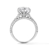 Thumbnail Image 3 of Grand Firework 3-7/8 CT. T.W. Certified Lab-Grown Diamond Engagement Ring in 14K White Gold (F/VS2)