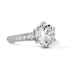 Thumbnail Image 4 of Grand Firework 3-7/8 CT. T.W. Certified Lab-Grown Diamond Engagement Ring in 14K White Gold (F/VS2)