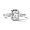 Thumbnail Image 1 of Grand Firework 1-3/8 CT. T.W. Radiant-Cut Certified Lab-Grown Diamond Frame Engagement Ring in 14K White Gold (F/VS2)