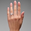 Thumbnail Image 2 of Grand Firework 1-3/8 CT. T.W. Radiant-Cut Certified Lab-Grown Diamond Frame Engagement Ring in 14K White Gold (F/VS2)
