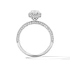Thumbnail Image 3 of Grand Firework 1-3/8 CT. T.W. Radiant-Cut Certified Lab-Grown Diamond Frame Engagement Ring in 14K White Gold (F/VS2)